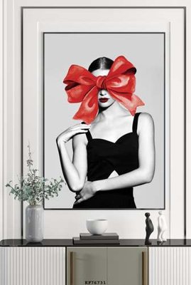 File gốc File tranh hiện đại pha lê gương KF76731 (in lụa) tranh mã đáo