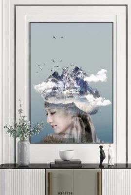 Chi tiết file ảnh File tranh hiện đại pha lê gương KF76735 sắc nét