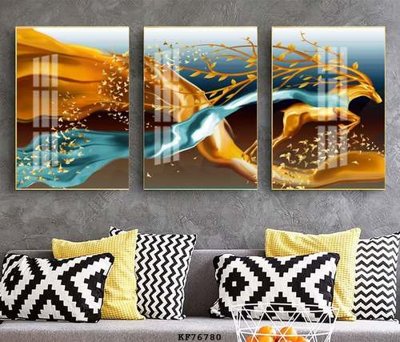 File tranh File tranh hiện đại pha lê gương KF76780 (ảnh gốc) in trần 3D