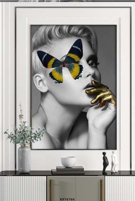 File in lụa File tranh hiện đại pha lê gương KF76786 (chất lượng cao) File tranh hiện đại pha lê gương KF76786