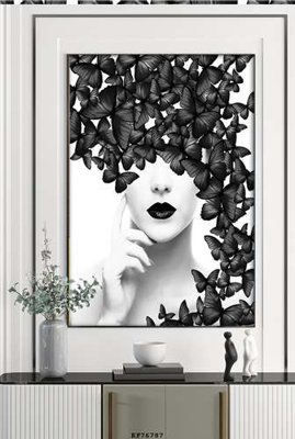 File gốc File tranh hiện đại pha lê gương KF76787 (PNG) nền trong suốt