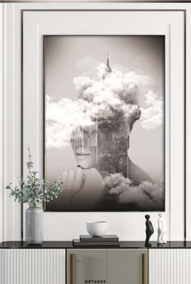 File PSD File tranh hiện đại pha lê gương KF76809 (gốc) tách lớp chi tiết