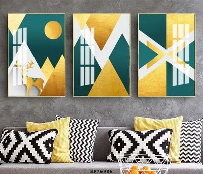 File tranh gốc File tranh hiện đại pha lê gương KF76986 chủ đề hiện đại