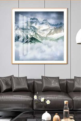 Ảnh gốc File tranh hiện đại pha lê gương KF76988 (nét căng) in mica