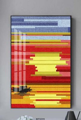 File ảnh File tranh hiện đại pha lê gương KF76995 (gốc) trang trí khách sạn