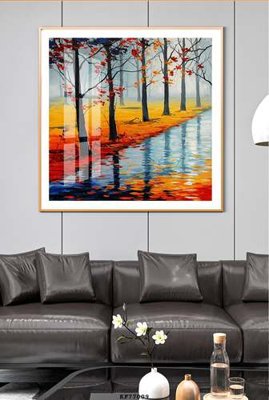 File tranh File tranh hiện đại pha lê gương KF77009 (ảnh gốc) cho in ấn kỹ thuật số