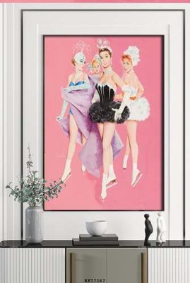 File gốc File tranh hiện đại pha lê gương KF77167 (cho in ấn) độc quyền