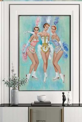 File gốc File tranh hiện đại pha lê gương KF77173 (in lụa) họa tiết 3D