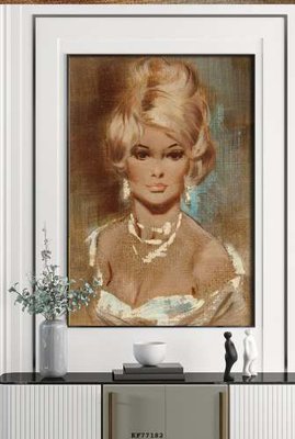 File tranh File tranh hiện đại pha lê gương KF77182 (gốc) in vải canvas