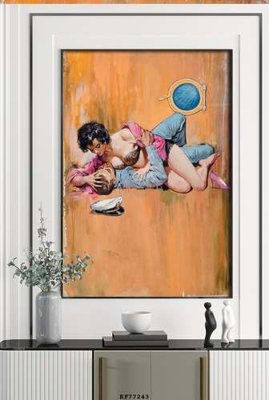 File ảnh File tranh hiện đại pha lê gương KF77243 (gốc) cho trang trí nhà hàng