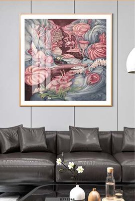 File tranh File tranh hiện đại pha lê gương KF77246 (ảnh gốc) chi tiết rõ ràng