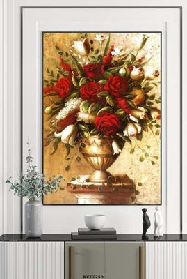 File in trần File tranh hiện đại pha lê gương KF77253 (bản gốc) 5D