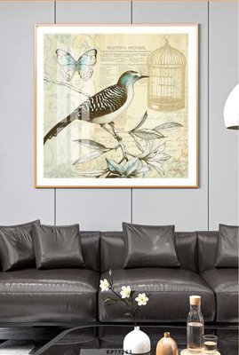 File gốc File tranh hiện đại pha lê gương KF77261 (in lụa) trang trí tường