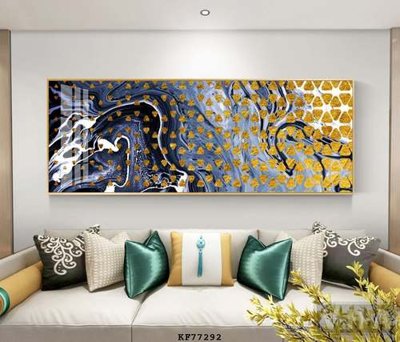 File in trần File tranh hiện đại pha lê gương KF77292 (bản gốc) phong cảnh