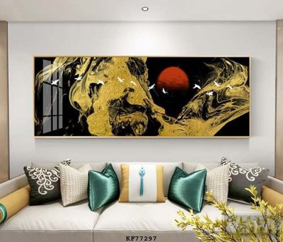 File gốc File tranh hiện đại pha lê gương KF77297 (in mica) cắt laser