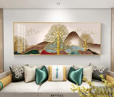 File tranh PSD File tranh hiện đại pha lê gương KF77312 chất lượng cao