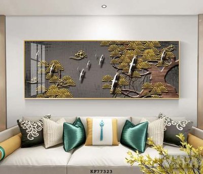File tranh trang trí File tranh hiện đại pha lê gương KF77323 (tải file gốc)