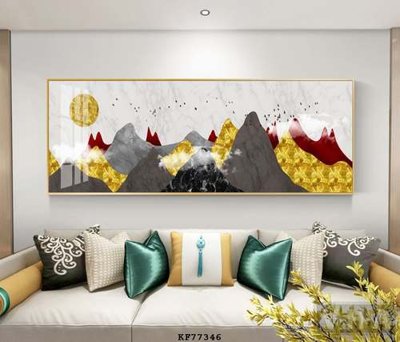 File tranh File tranh hiện đại pha lê gương KF77346 (gốc) chủ đề thiên nhiên