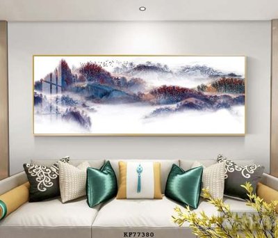 File in ấn File tranh hiện đại pha lê gương KF77380 chuyên nghiệp