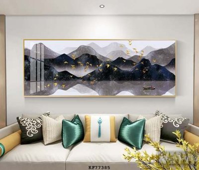 Ảnh gốc File tranh hiện đại pha lê gương KF77385 (độ nét cao) in tráng gương