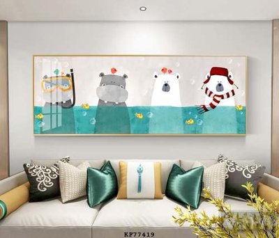 File tranh File tranh hiện đại pha lê gương KF77419 (gốc) chủ đề thành phố