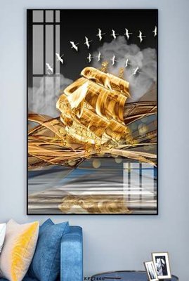 File in trần File tranh hiện đại pha lê gương KF77466 (bản gốc) 5D