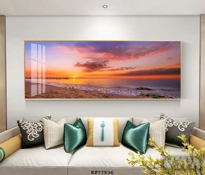 File gốc File tranh hiện đại pha lê gương KF77536 (in lụa) tranh phong thủy