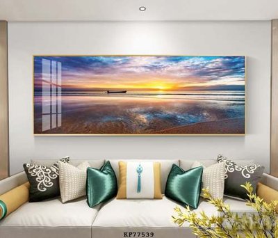 File in lụa File tranh hiện đại pha lê gương KF77539 (tân cổ điển) File tranh hiện đại pha lê gương KF77539