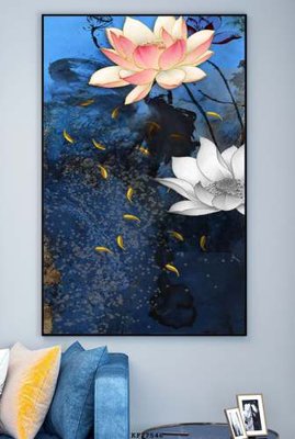 File tranh gốc File tranh hiện đại pha lê gương KF77546 (bản quyền) file PSD