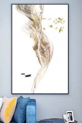 File tranh gốc PSD File tranh hiện đại pha lê gương KF77564 còn nguyên layer