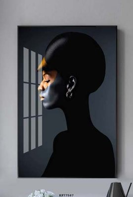 File in ấn File tranh hiện đại pha lê gương KF77587 (bản gốc) cao cấp