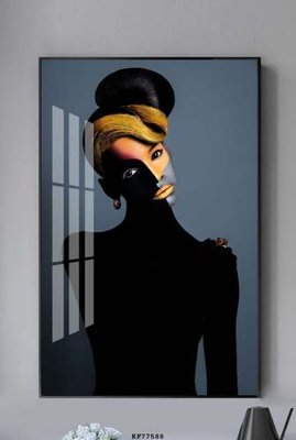 File gốc File tranh hiện đại pha lê gương KF77588 (PNG) không nền chất lượng