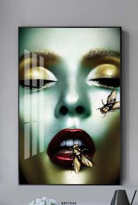 Download file gốc File tranh hiện đại pha lê gương KF77596 (in mica) trang trí