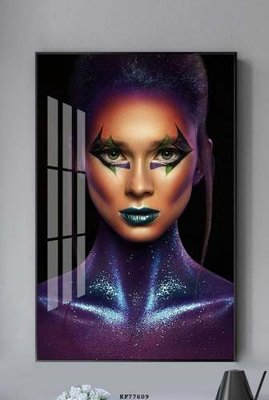 File in trần File tranh hiện đại pha lê gương KF77609 (bản gốc 3D) sống động