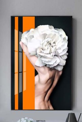 File gốc File tranh hiện đại pha lê gương KF77615 (in lụa) cao cấp