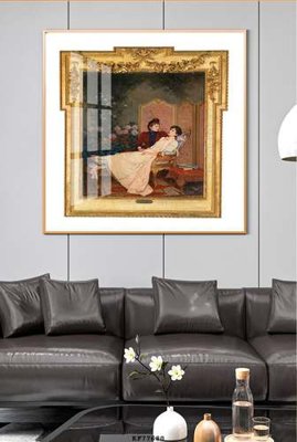 File in trần File tranh hiện đại pha lê gương KF77680 (file gốc) phong thủy