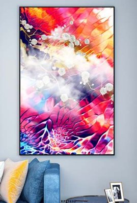 Tải file PSD File tranh hiện đại pha lê gương KF77698 (nguyên layer) để in