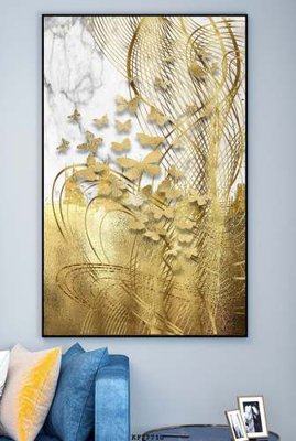 File in ấn File tranh hiện đại pha lê gương KF77710 (bản gốc) sắc nét