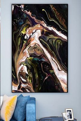 File tranh quảng cáo File tranh hiện đại pha lê gương KF77915 (file gốc) chuyên nghiệp