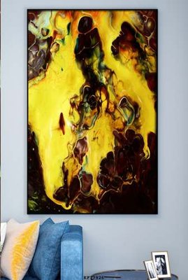 File tranh File tranh hiện đại pha lê gương KF77926 (gốc) chủ đề con người