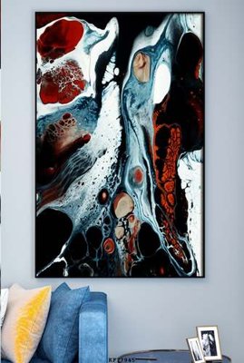 File gốc File tranh hiện đại pha lê gương KF77945 (trang trí) cho phòng khách