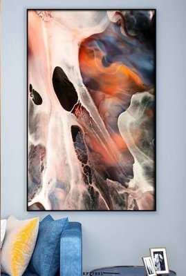 File in trần File tranh hiện đại pha lê gương KF77991 (bản gốc) mây trời