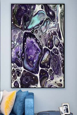 Tải file File tranh hiện đại pha lê gương KF78005 (gốc) chủ đề tâm linh