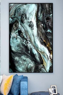 File in ấn File tranh hiện đại pha lê gương KF78018 chuyên nghiệp