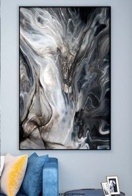 File in trần File tranh hiện đại pha lê gương KF78019 (bản gốc 3D) sống động