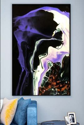 File gốc in mica File tranh hiện đại pha lê gương KF78041 chất lượng