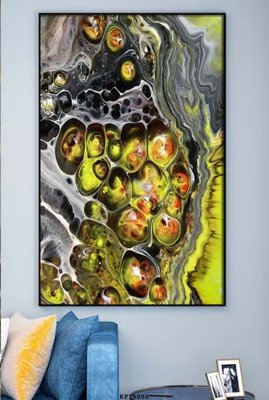 File gốc in mica File tranh hiện đại pha lê gương KF78050 chất lượng