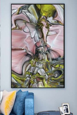 File gốc File tranh hiện đại pha lê gương KF78053 (cho in ấn) độc quyền