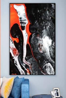 Tải file File tranh hiện đại pha lê gương KF78057 (gốc) chủ đề hoa sen