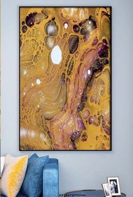 File in trần File tranh hiện đại pha lê gương KF78074 (bản gốc) mây trời